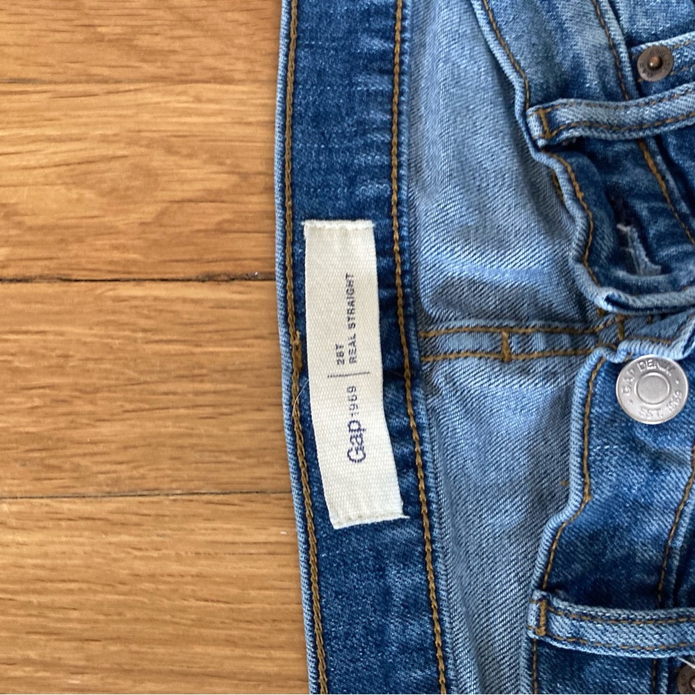 Gap 28T Real Straight Jeans